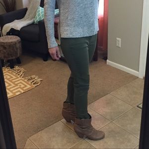 Warp&weft stretch skinny leg pants